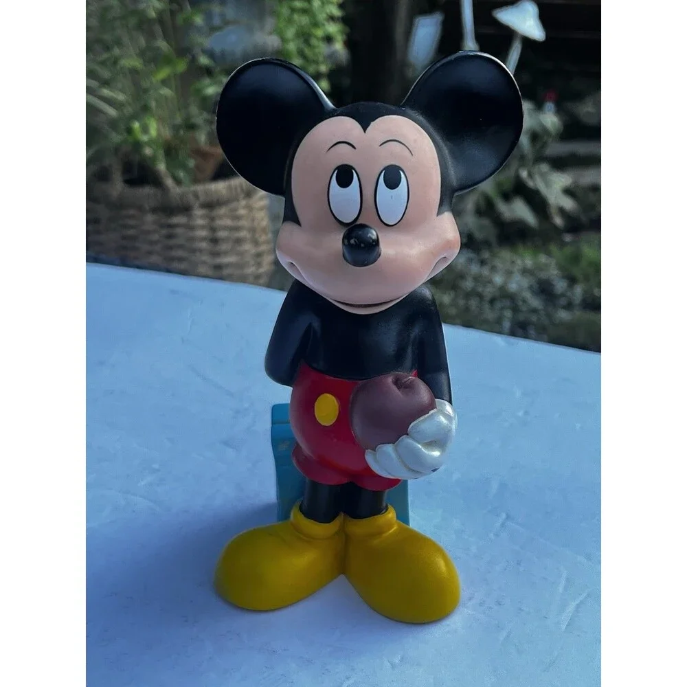 1972  Vintage MICKEY MOUSE  RUBBER SQUEEZE  Walt Disney Productions 8”